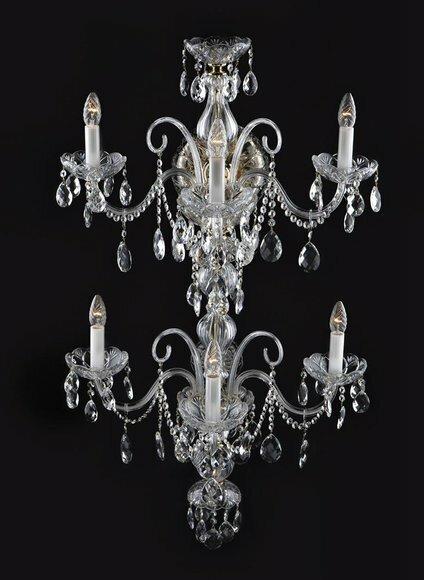Wandleuchte Bohemia Luster Antik Stil Dekorative Kronleuchter Wand Lampen