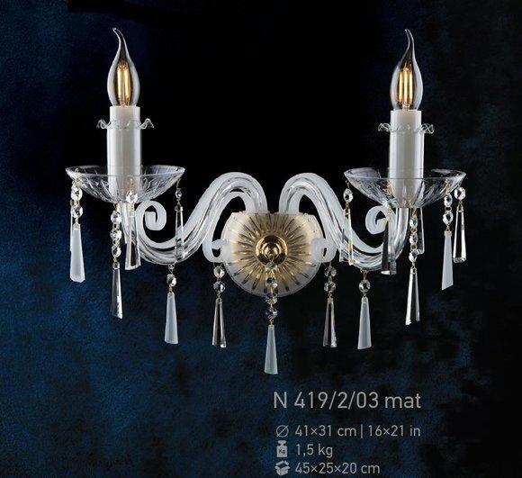 Kristall Wandlampe Lampe Leuchter Kristalleuchter Kristallampe Elite