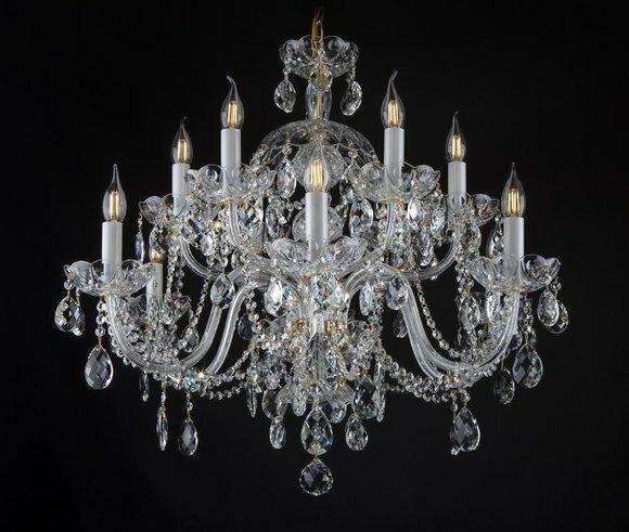 Bohemia Luster Kristall Kronleuchter Lampe Leuchte Deckenleuchte