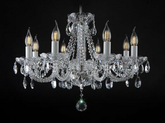 Bohemia Luster Hänge Lampe Kristall Leuchten Decken Kronleuchter