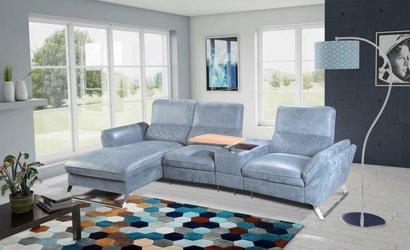 Heim Kino Sofa Couch Polster Leder Couchen Sofas Eck Garnitur Relax