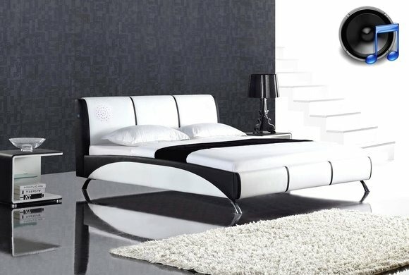 Design Leder Bett Ehe Modernes Hotel Gestell Luxus Schlaf Zimmer Doppel