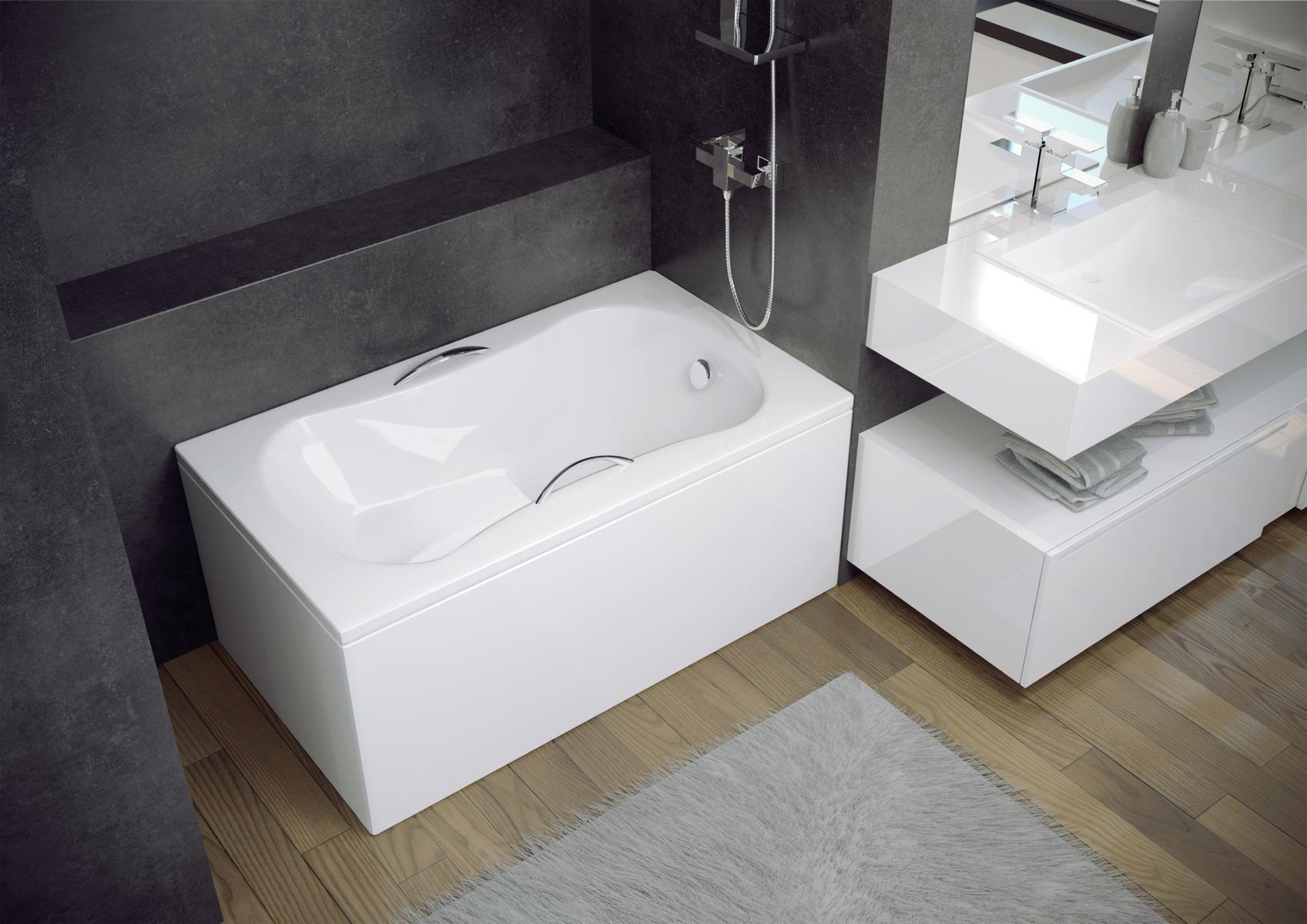Badewanne Eckwanne Eck 120*70 cm Acrylwanne Wanne Bad Eckbadewanne
