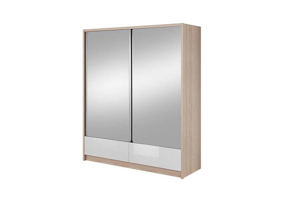 Garderobe Aufbewahrung 180cm Regal Schrank Archiv Dekorative Schiebetüren