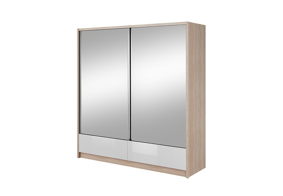 Garderobe Aufbewahrung 200cm Regal Schrank Archiv Dekorative Schiebetüren