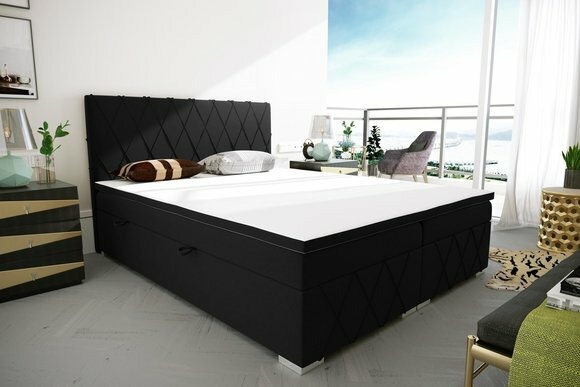 Boxspring Bett Hotel Doppel Luxus Betten Deko Polster Bettkasten Funktion