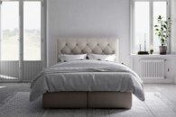 Boxspring Bett Hotel Doppel Leder Luxus Betten Polster Bettkasten Funktion