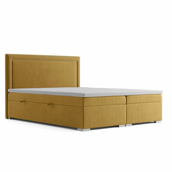 Boxspring Design Bett Hotel Doppel Betten Luxus Polster Bettkasten