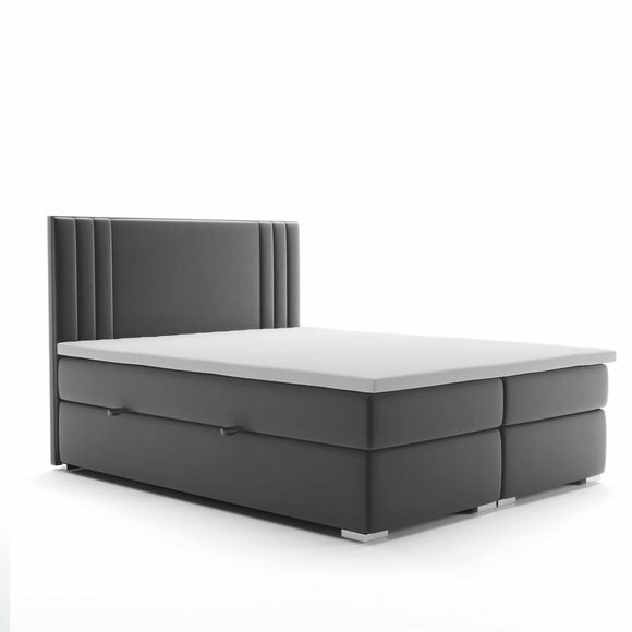 Boxspring Bett Doppel Hotel Komplett Set Matratze Topper Betten Funktion