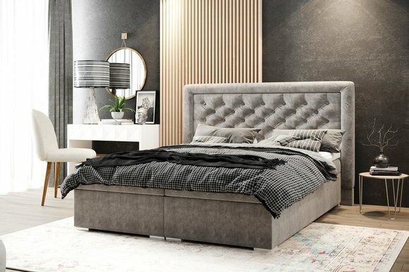 Schlafzimmer Chesterfield Boxspring Bett Doppel Betten Polster Kasten