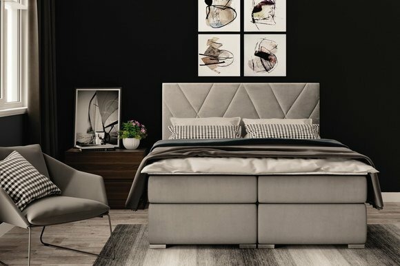 Chesterfield Schlafzimmer Boxspring Bett Doppel Betten Polster Kasten