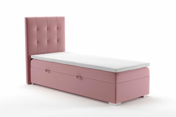 Luxus Boxspring Bett Betten Hotel Polster Bettkasten Funktion 90x200cm