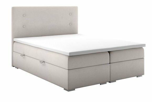 Boxspring Bett Kasten Funktion Hotel Doppel Komplett Set Topper Matratze