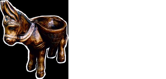 Design Esel Figur Statue Skulptur Figuren Skulpturen Dekoration