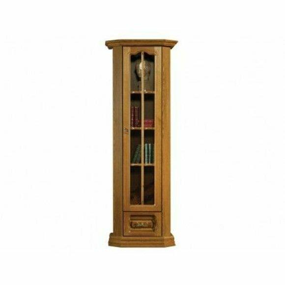 Landhaus Hochschrank Vitrine Schrank Holz Glas Schrank Vitrinen Schränke
