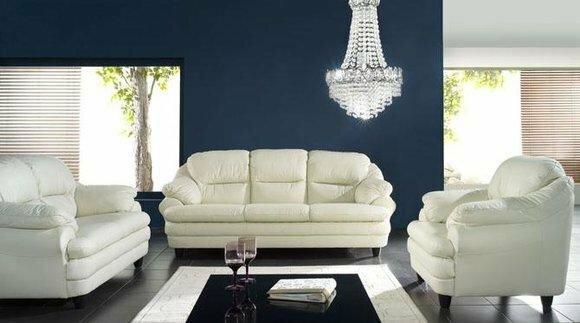 Sofagarnitur 3+2+1 Sitzer Set Design Sofas Polster Couchen Relax Leder