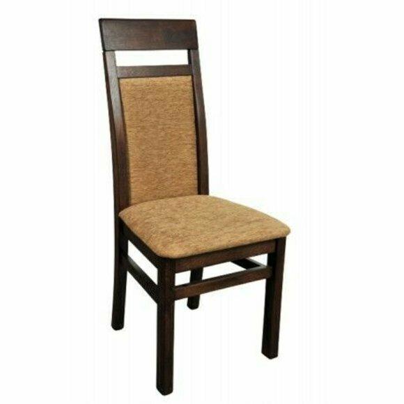 Lehn Stuhl Massiv Holz Sessel Holz Stoff Polster Stühle Gastro Design