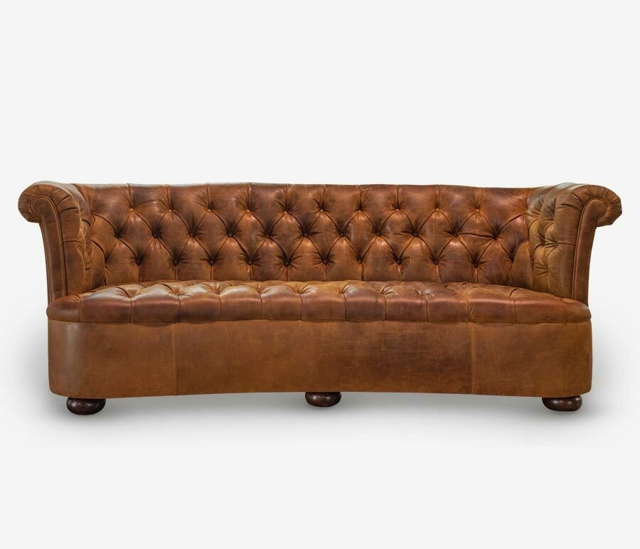 Chesterfield Leder Polster Design Deko Sofa Luxus Couch Klassische Sofa