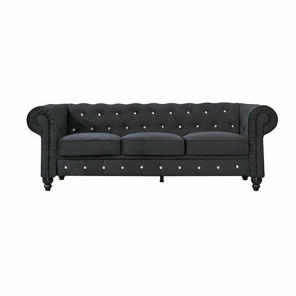 Englische Sitz Polster Couch - Textil Sofa Schlaf Sofas Couchen Neu