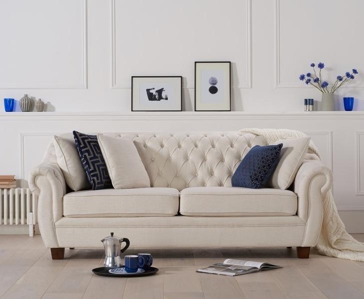 Chesterfield Landhaus Stil Möbel - Sitz Polster Couch - Luxus
