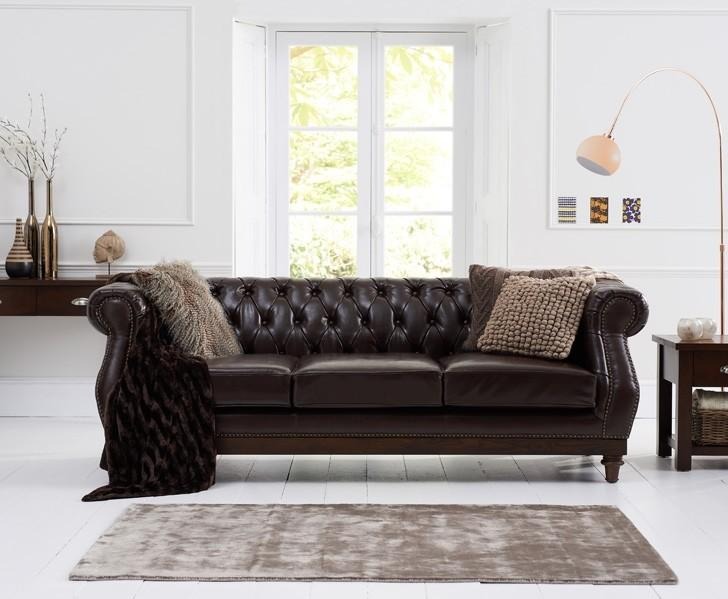 Chesterfield Sofa Couch Polster Stoff Leder Couchen Garnitur Polster Deko