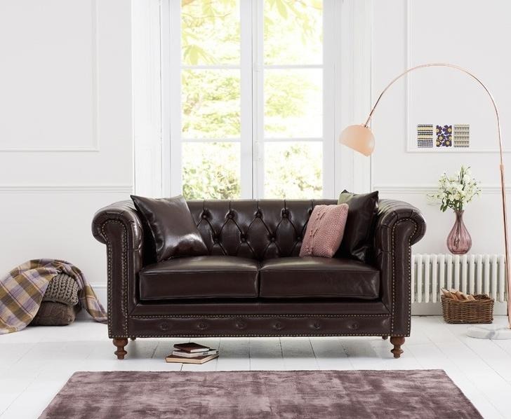 Chesterfield Deko Sofa Couch Polster Stoff Leder Couchen Polster Garnitur