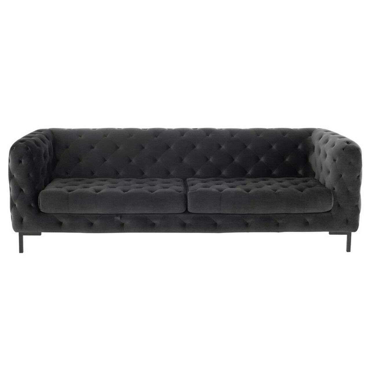Chesterfield Sofa Couch Polster Stoff Leder Couchen Textil Deko Garnitur