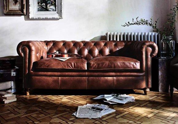 Chesterfield Sofa Couch Polster Stoff Leder Garnitur Polster Couchen Deko