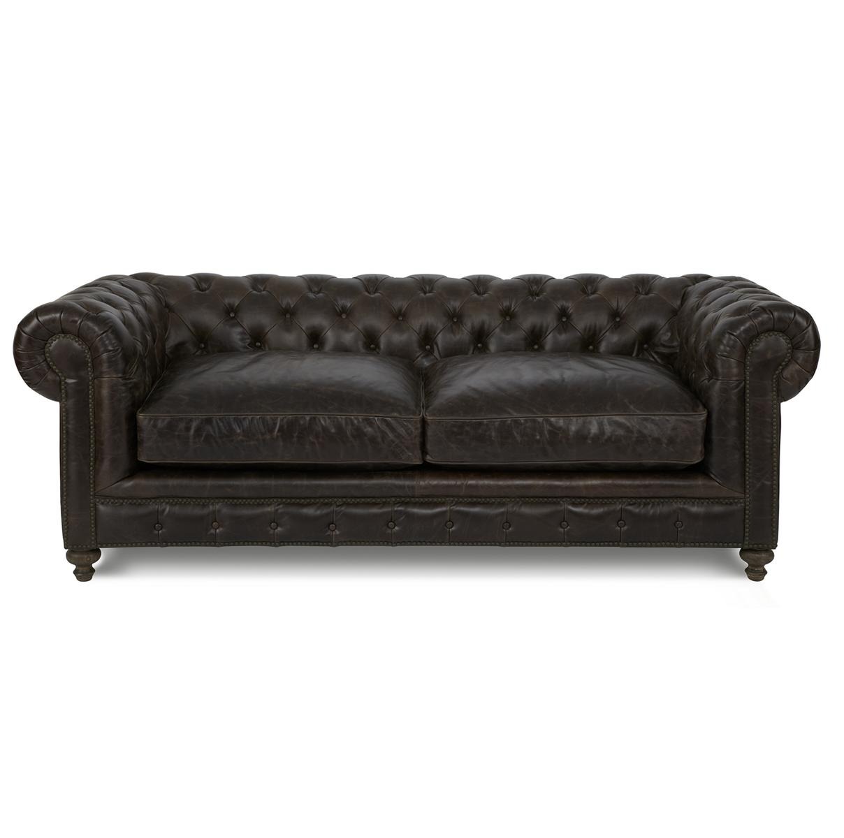 Chesterfield Sofa Couch Polster Stoff Leder Couchen Antik Stil Garnitur 3 Sitzer