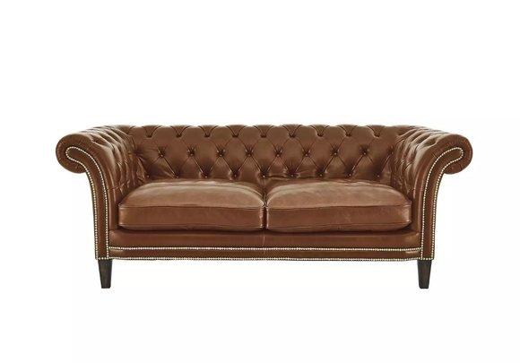 Chesterfield Deko Sofa Couch Polster Stoff Leder Garnitur Couchen Polster