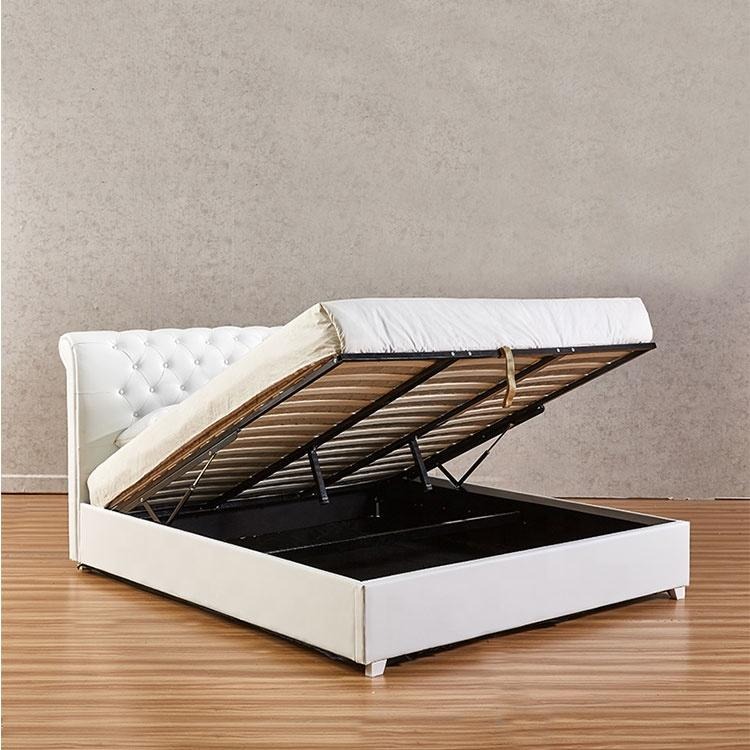 Chesterfield Designer Bett Kunstleder Schlafzimmer Polster 140/160/180/200 cm