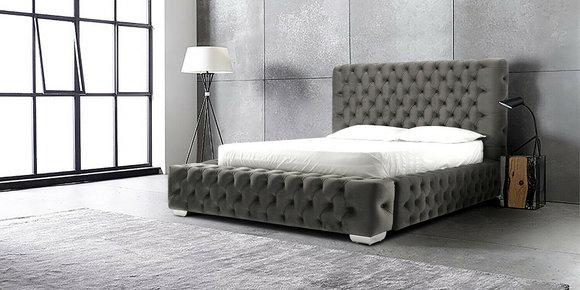 Designer Schlafzimmer Chesterfield Bett Textil Leder Polster 140/160/180/200 cm