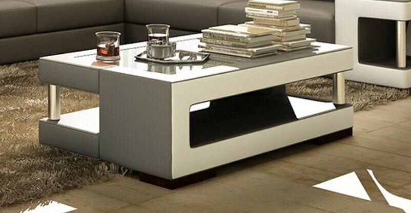 Designer Couchtisch Beistelltisch Sofa Wohnzimmer Tisch Glas Tische