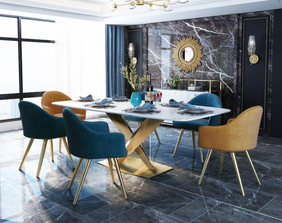 Esstisch Italienische Designer Möbel Büro Konferenz Luxus Tisch Metall
