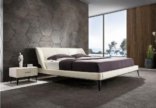 Designer Holz Bett Edles Möbel Doppel Betten Neu Schlafzimmer Polster