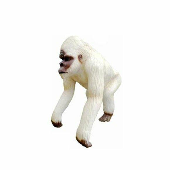affe figur abstrakte figuren statuen moderne silber bemalt neu 70cm statue