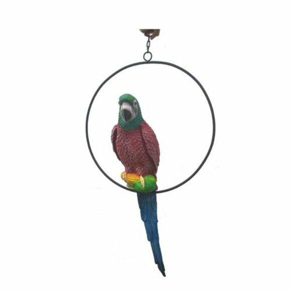 Papageien Vogel figur abstrakte figuren statuen moderne bemalt neu 60cm