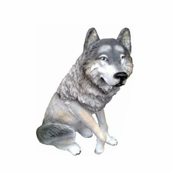 Wolf Garten figur Tier figuren statuen Dekoration Deko neu 60cm statue