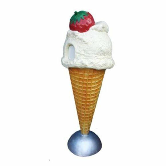 Ice Cream Figur Statue Aufsteller Eisdiele Hase Gastronomie Deko Statuen