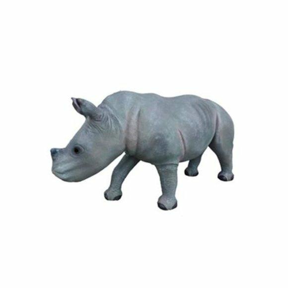 nasshorn Dekorative Statue Garten Figuren Statuen 142cm Tier Zoo Figur