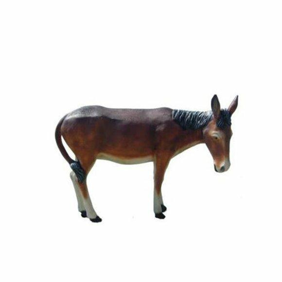 Esel Dekorative Statue Garten Figuren Statuen 150 cm Lebensgroß Figur