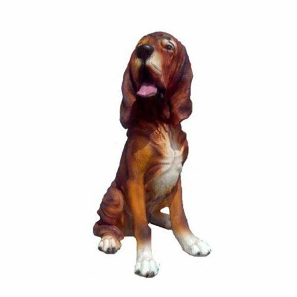 Hund Dekorative Statue Garten Figuren Statuen 45cm Lebensgroß Figur