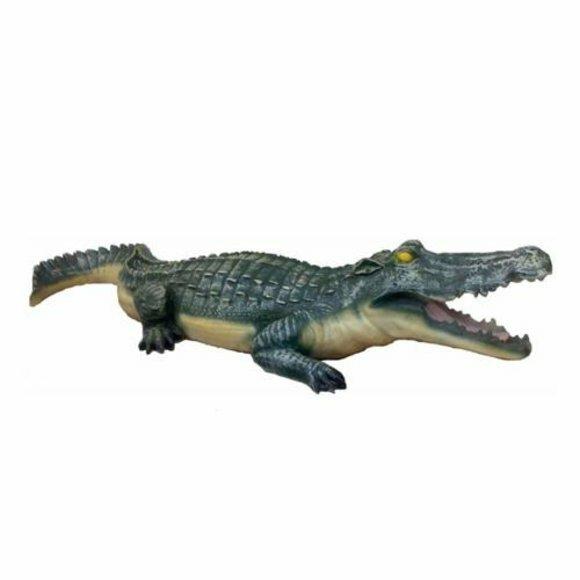 Dekorative Statue Garten Figuren Statuen 50cm Krikodil Figur Plastik Neu