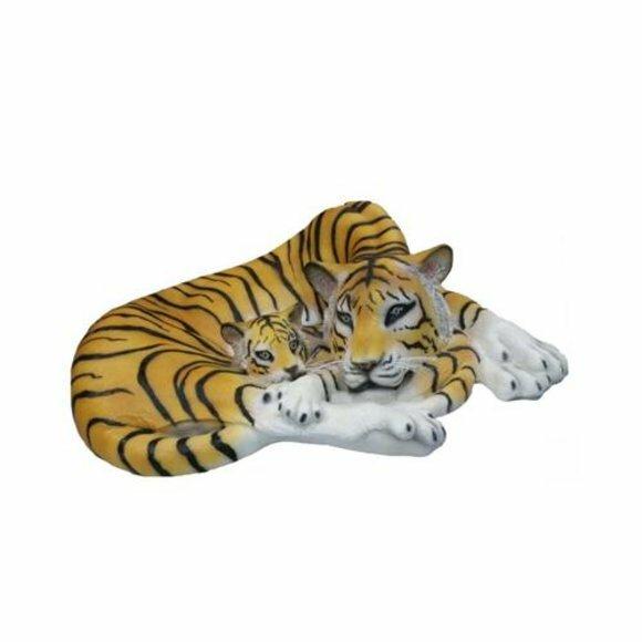 Geopard Dekorative Statue Garten Statuen 35x80cm Handarbeit Figur