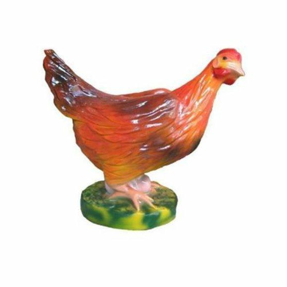 Deko Figuren Henne aus Kunststoff Osterdeko Huhn Garten Figur