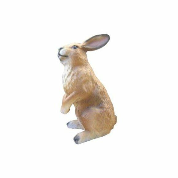 Hase Dekorative Statue Garten Figuren Statuen 37cm Lebensgroß Figur