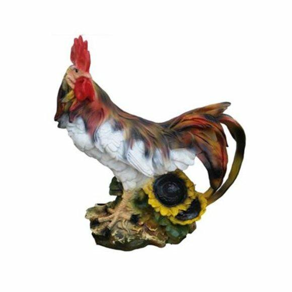 Deko Figuren Henne aus Kunststoff Osterdeko Huhn Garten Figur Höhe