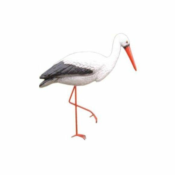 Storch Dekorative Statue Garten Figuren Statuen 150cm Lebensgroß