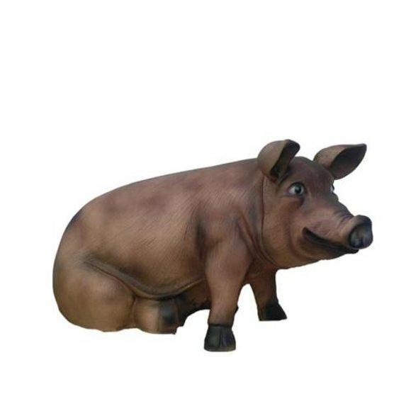 Mast Schwein Bauernhof Dekoration Garten Figuren Statue Tier Wurst