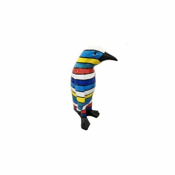 pinguin figur abstrakte figuren statuen moderne deko bunt bemalt neu 40cm